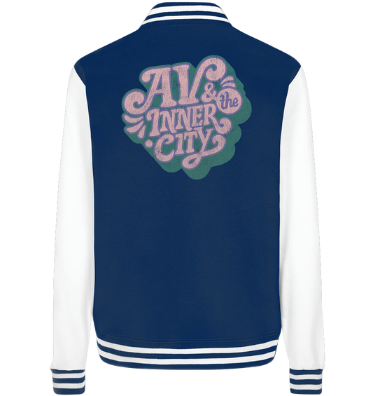 AV & the Inner City / College Jacket with Pink and Green Logo
