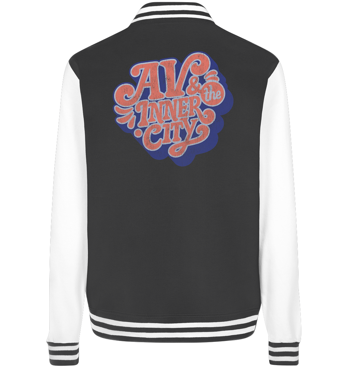 AV & the Inner City / College Jacket with Orange and Blue Logo