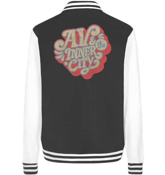 AV & the Inner City / College Jacket with Orange and Yellow Logo