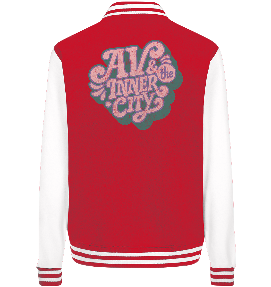 AV & the Inner City / College Jacket with Pink and Green Logo