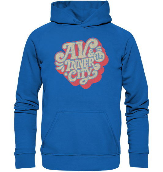 AV & the Inner City / Kids' Premium Hoodie - Orange and Yellow Logo