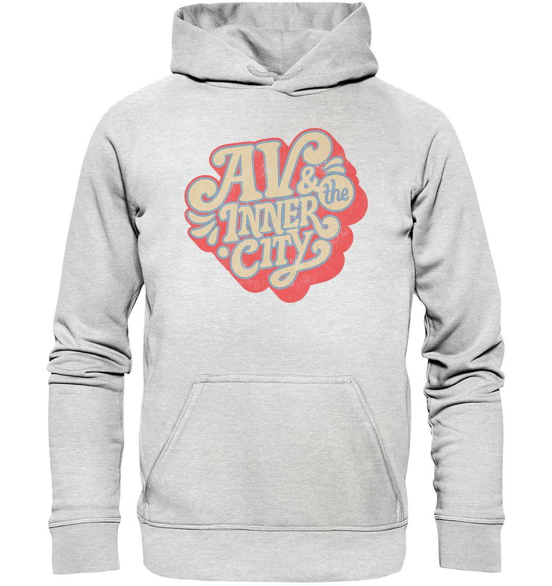 AV & the Inner City / Kids' Premium Hoodie - Orange and Yellow Logo