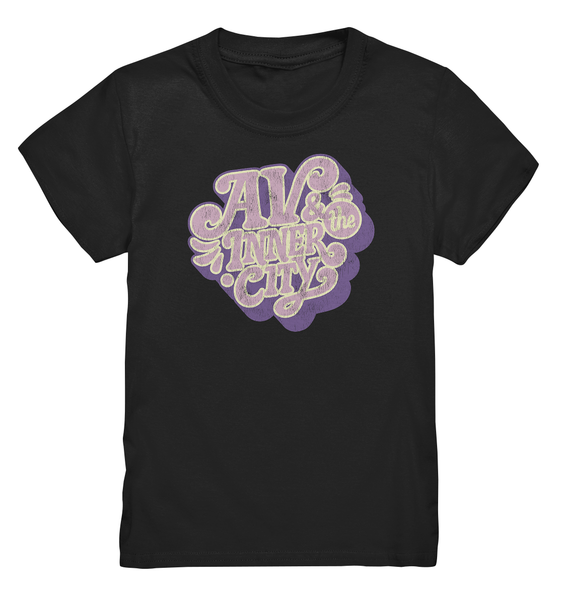 AV & the Inner City / Kids' Premium T- Shirt - Purple Logo