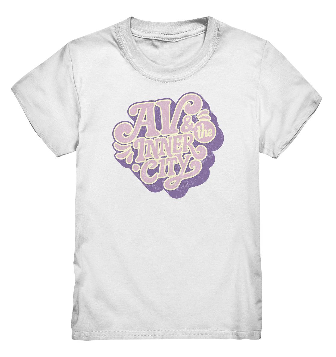 AV & the Inner City / Kids' Premium T- Shirt - Purple Logo