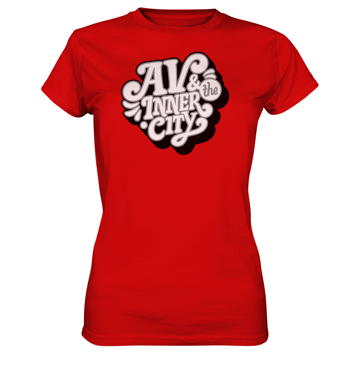 AV & the Inner City / Women's Premium Shirt with White and Black Logo