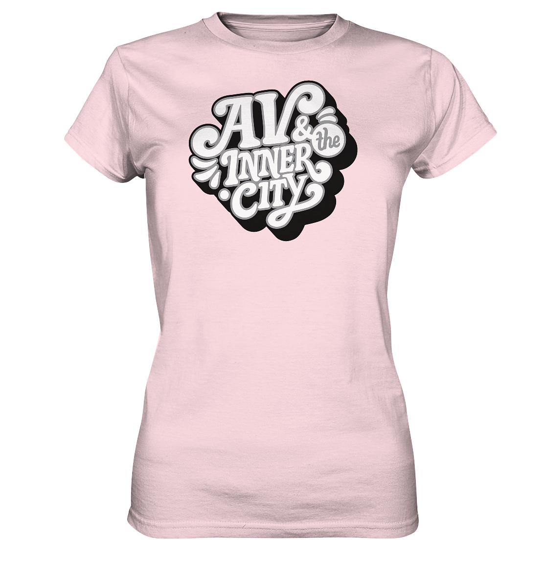 AV & the Inner City / Women's Premium Shirt with White and Black Logo