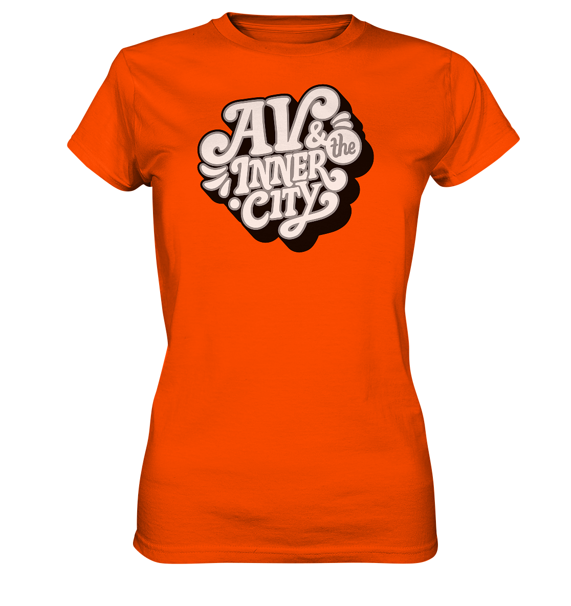 AV & the Inner City / Women's Premium Shirt with White and Black Logo