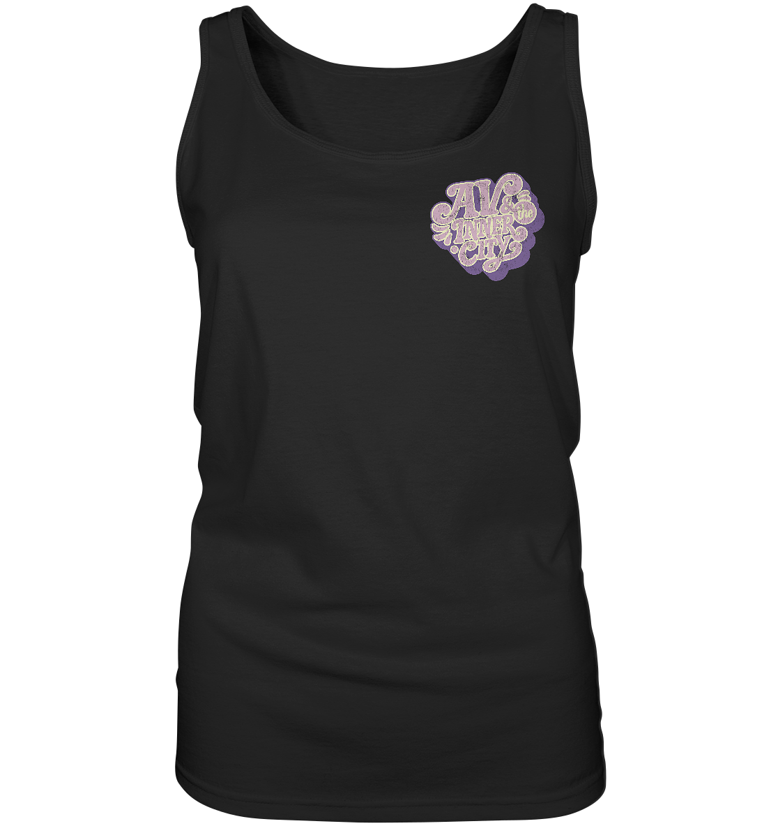 AV & the Inner City / Premium Women's Tank with Purple Logo