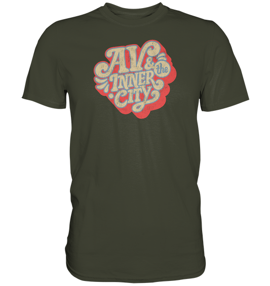 AV & the Inner City / Orange and Yellow Logo- Premium Shirt