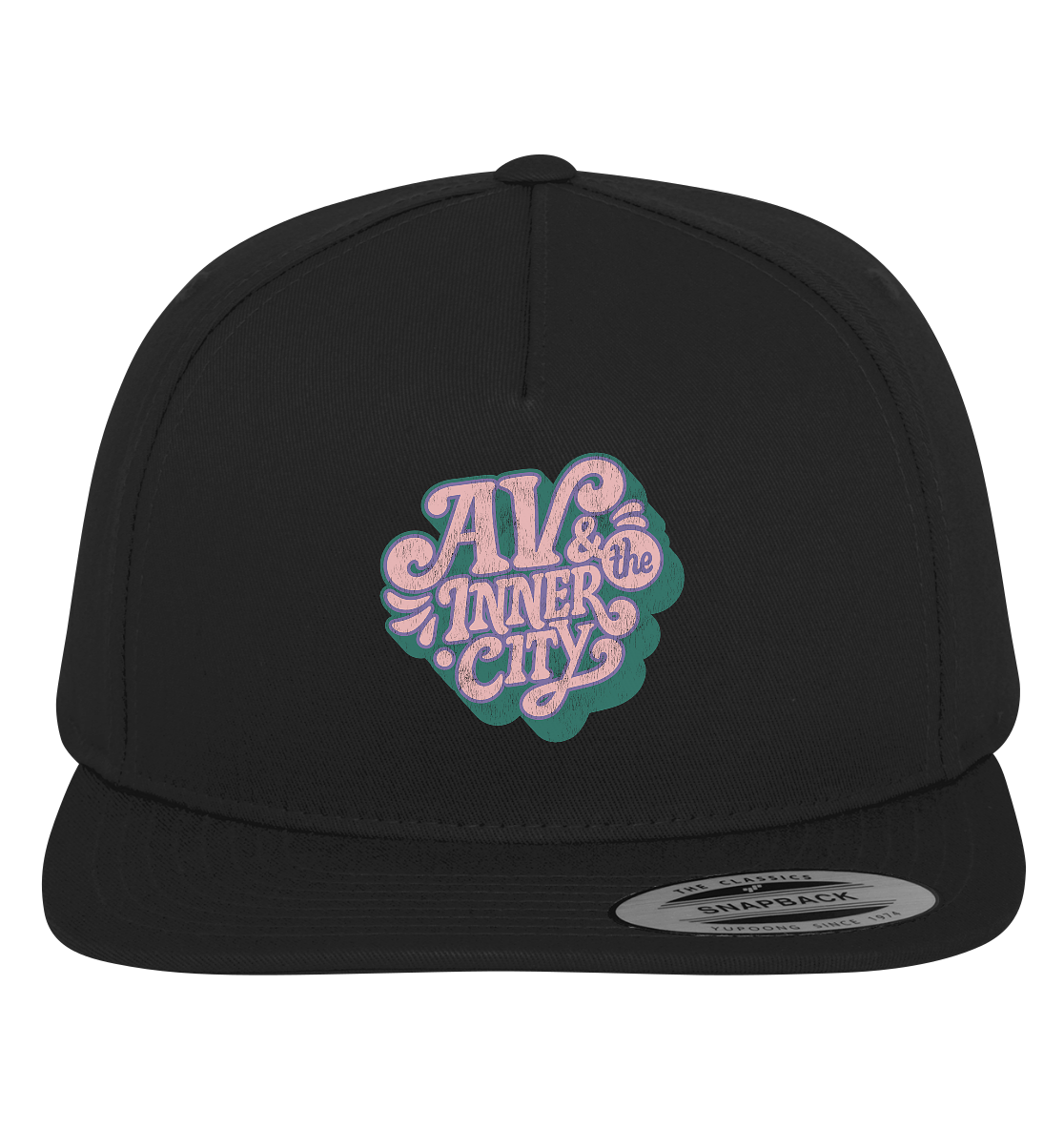 AV & the Inner City / Cap with Green and Pink Logo