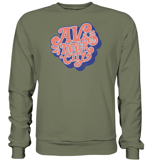 AV & the Inner City / Premium Sweatshirt with Orange and Blue Logo