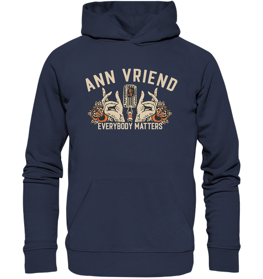 AV / Premium Unisex Hoodie with Hands Logo