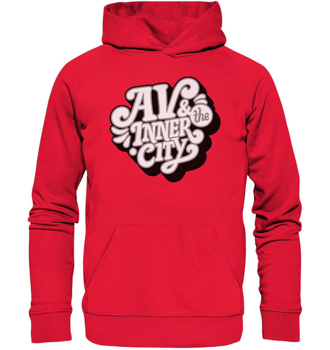 AV & the Inner City / Premium Hoodie with White and Black Logo