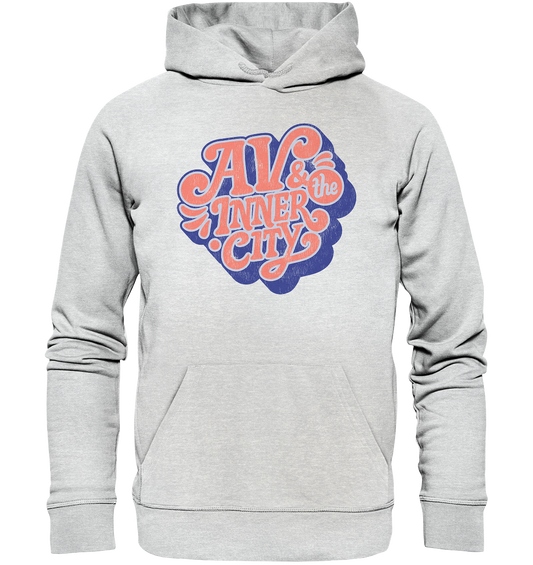 AV & the Inner City / Premium Hoodie with Orange and Blue Logo