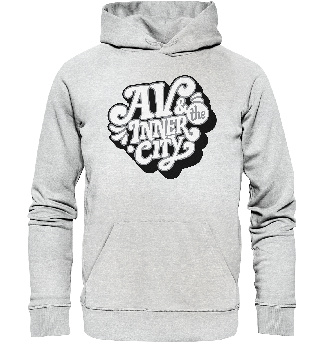 AV & the Inner City / Premium Hoodie with White and Black Logo