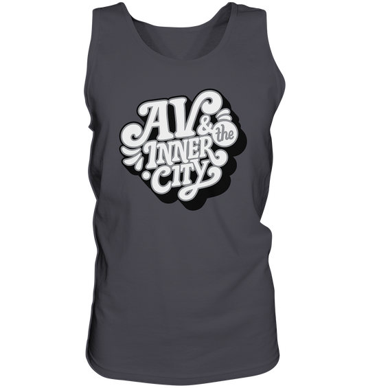 AV & the Inner City / Premium Men's Tank with White and Black Logo