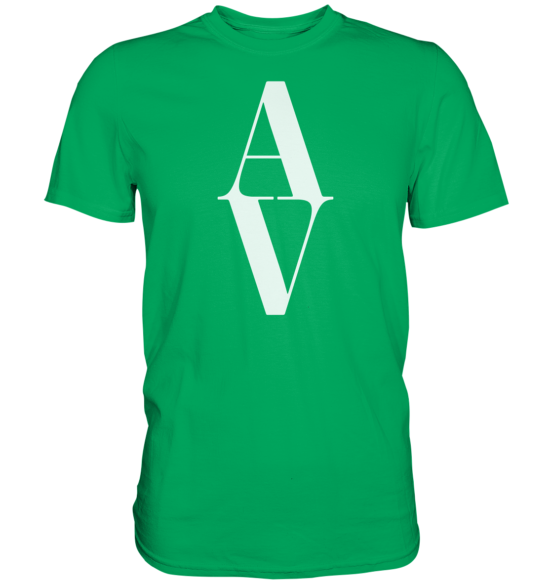 AV / Premium Unisex Tshirt with White AV Logo