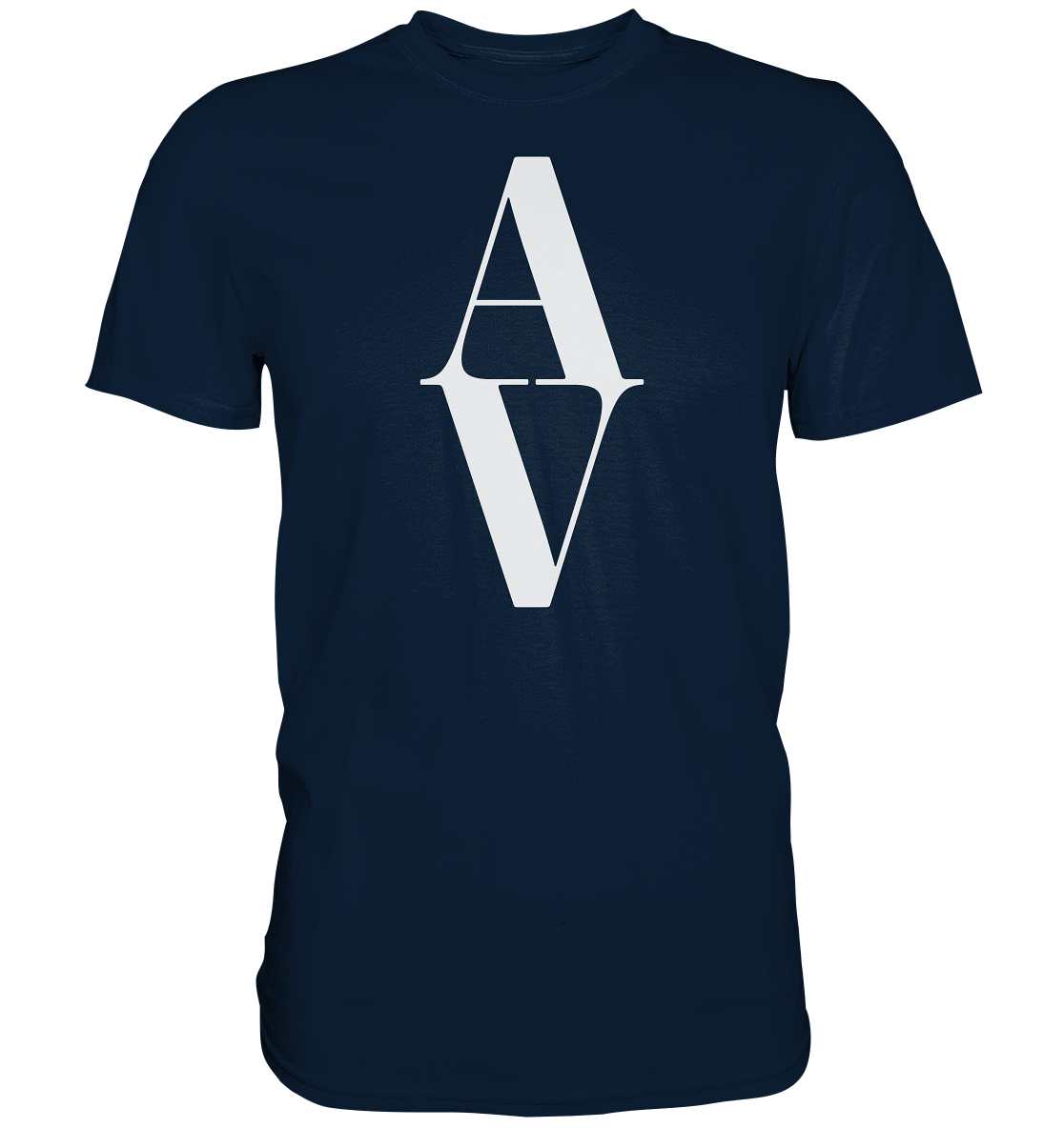 AV / Premium Unisex Tshirt with White AV Logo
