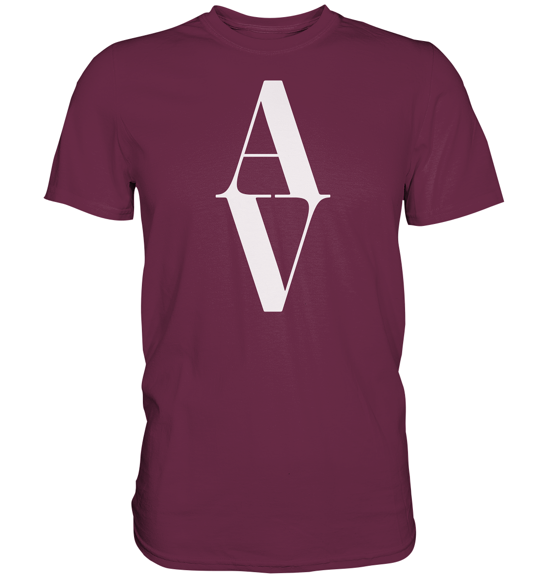 AV / Premium Unisex Tshirt with White AV Logo