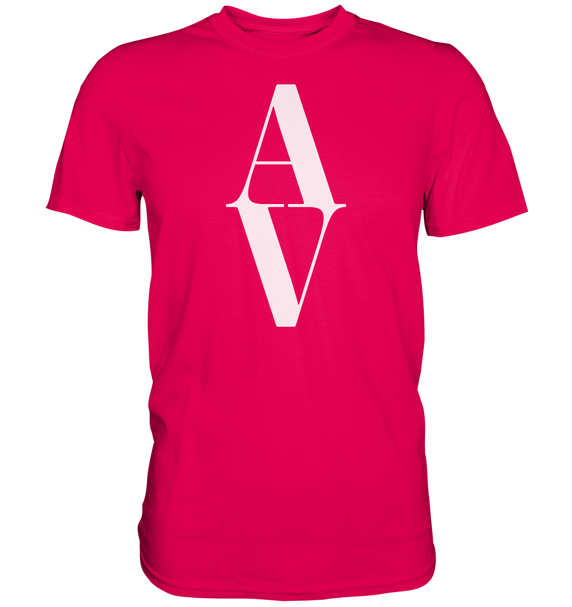 AV / Premium Unisex Tshirt with White AV Logo