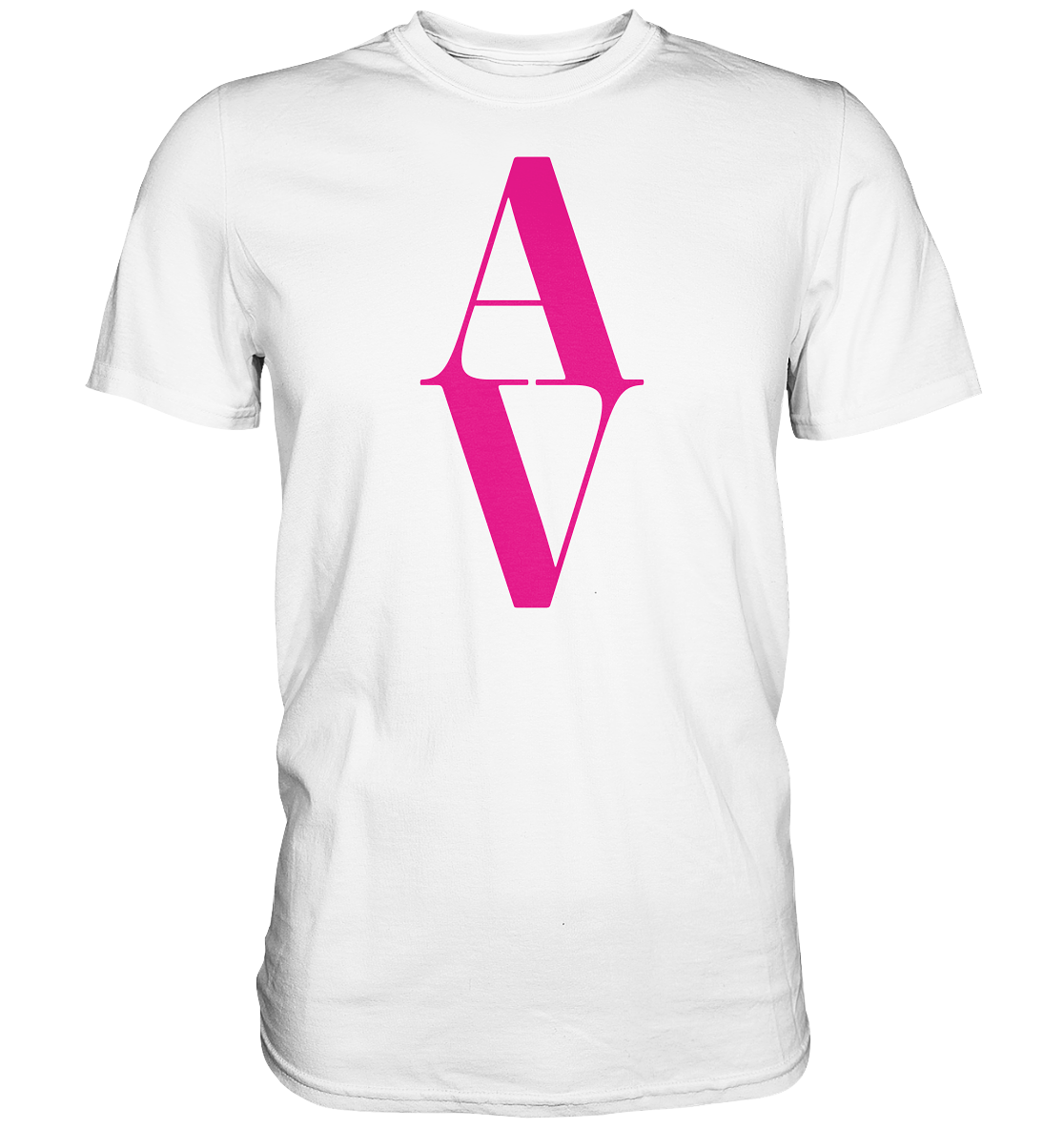 AV / Premium Unisex Tshirt with Pink AV Logo