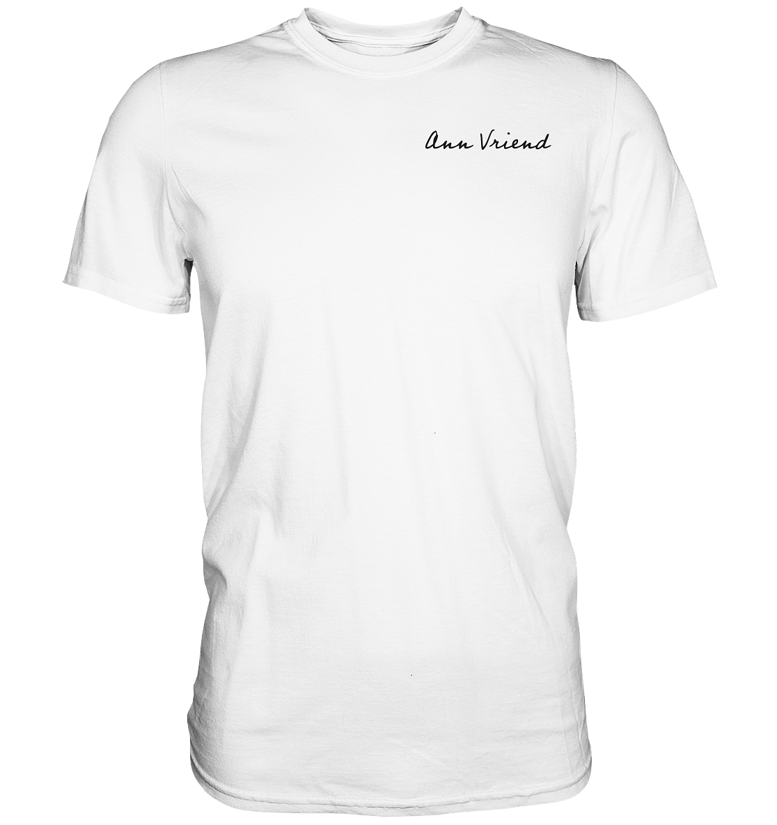 AV / Premium Unisex Tshirt with Small Handwriting