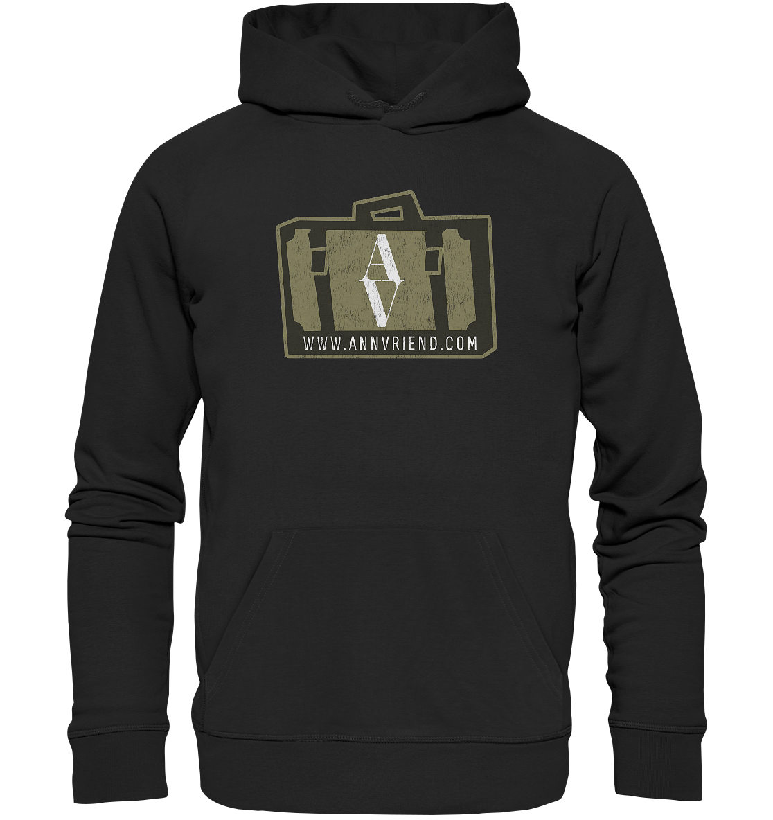 AV / Premium Unisex Hoodie with Suitcase Logo
