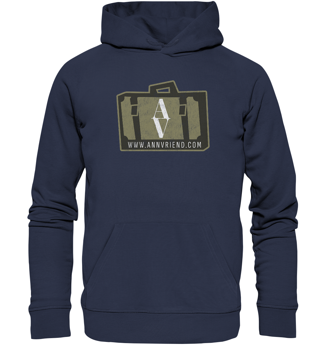 AV / Premium Unisex Hoodie with Suitcase Logo