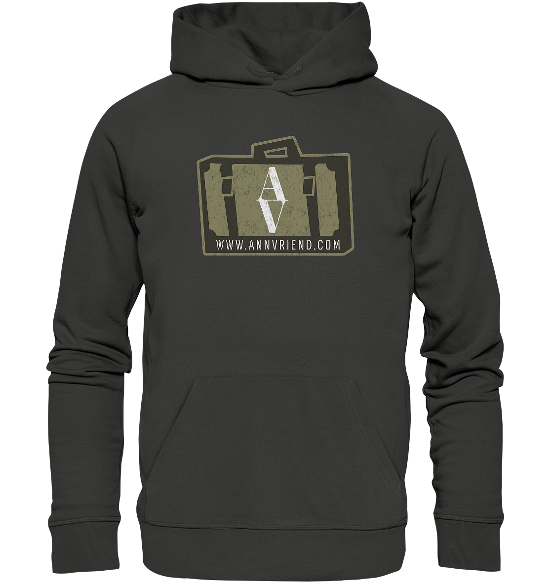 AV / Premium Unisex Hoodie with Suitcase Logo