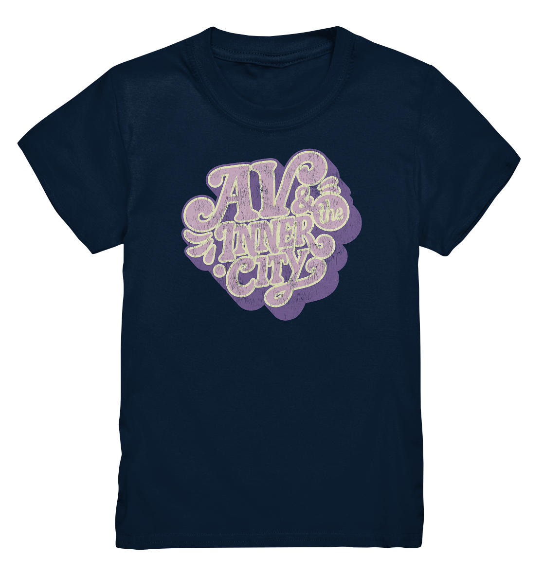 AV & the Inner City / Kids' Premium T- Shirt - Purple Logo