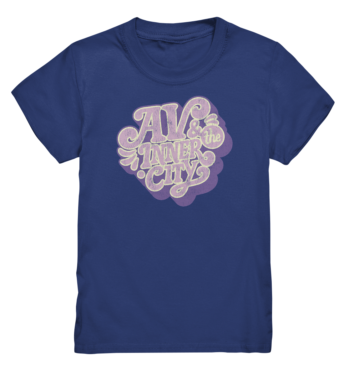 AV & the Inner City / Kids' Premium T- Shirt - Purple Logo