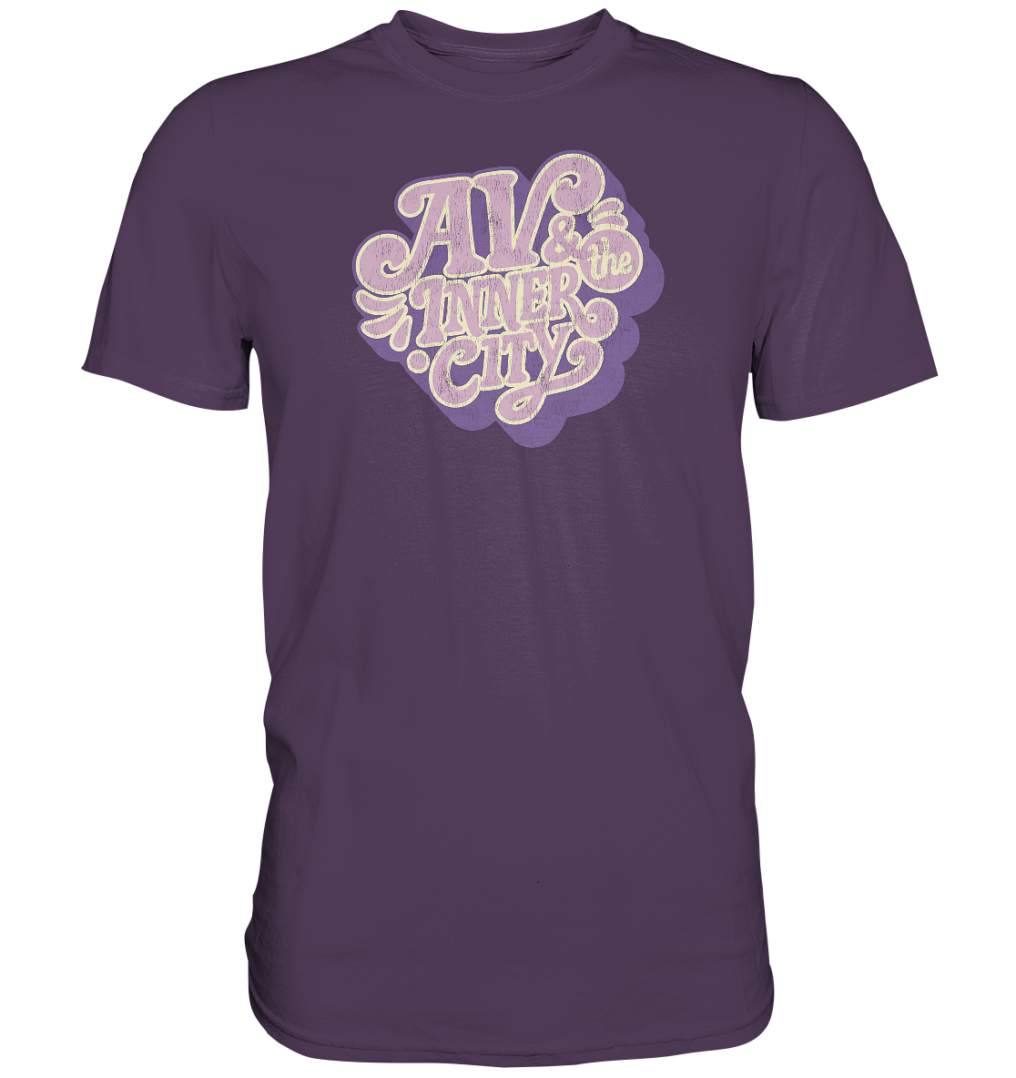 AV & the Inner City / Purple Logo - Premium Shirt