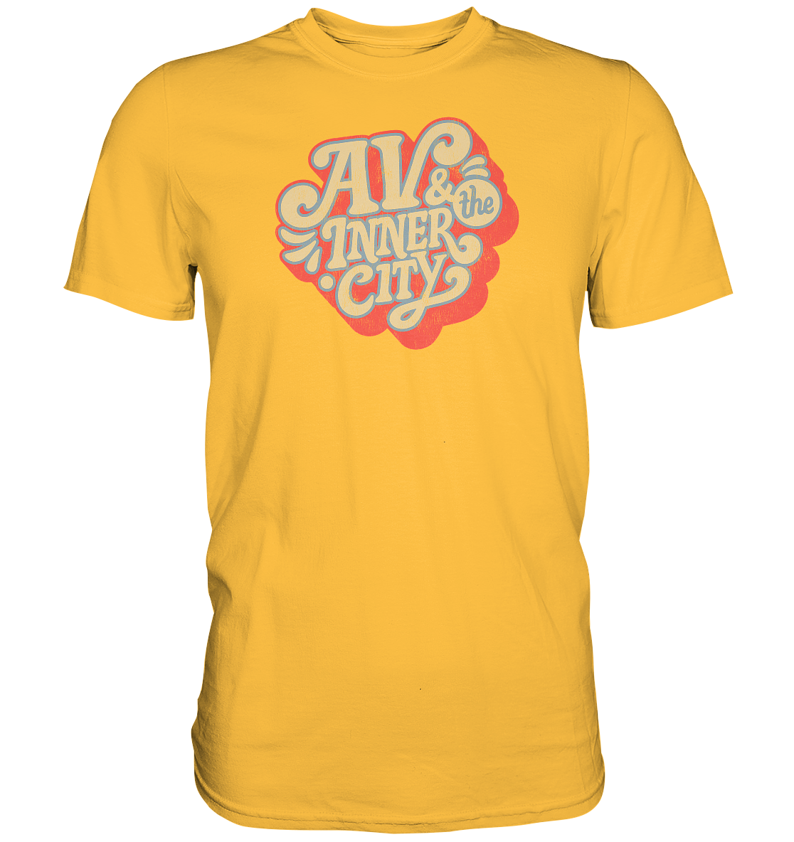AV & the Inner City / Orange and Yellow Logo- Premium Shirt