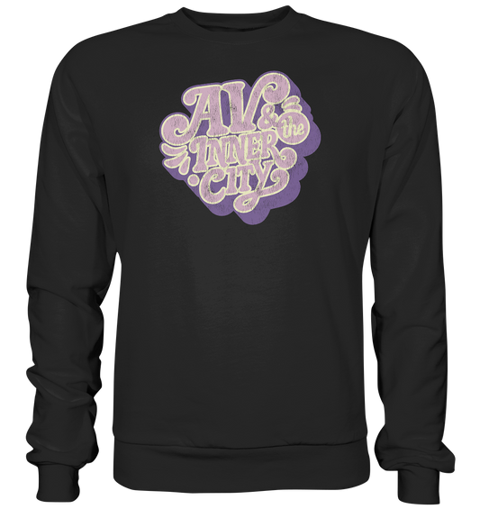 AV & the Inner City / Premium Sweatshirt with Purple Logo