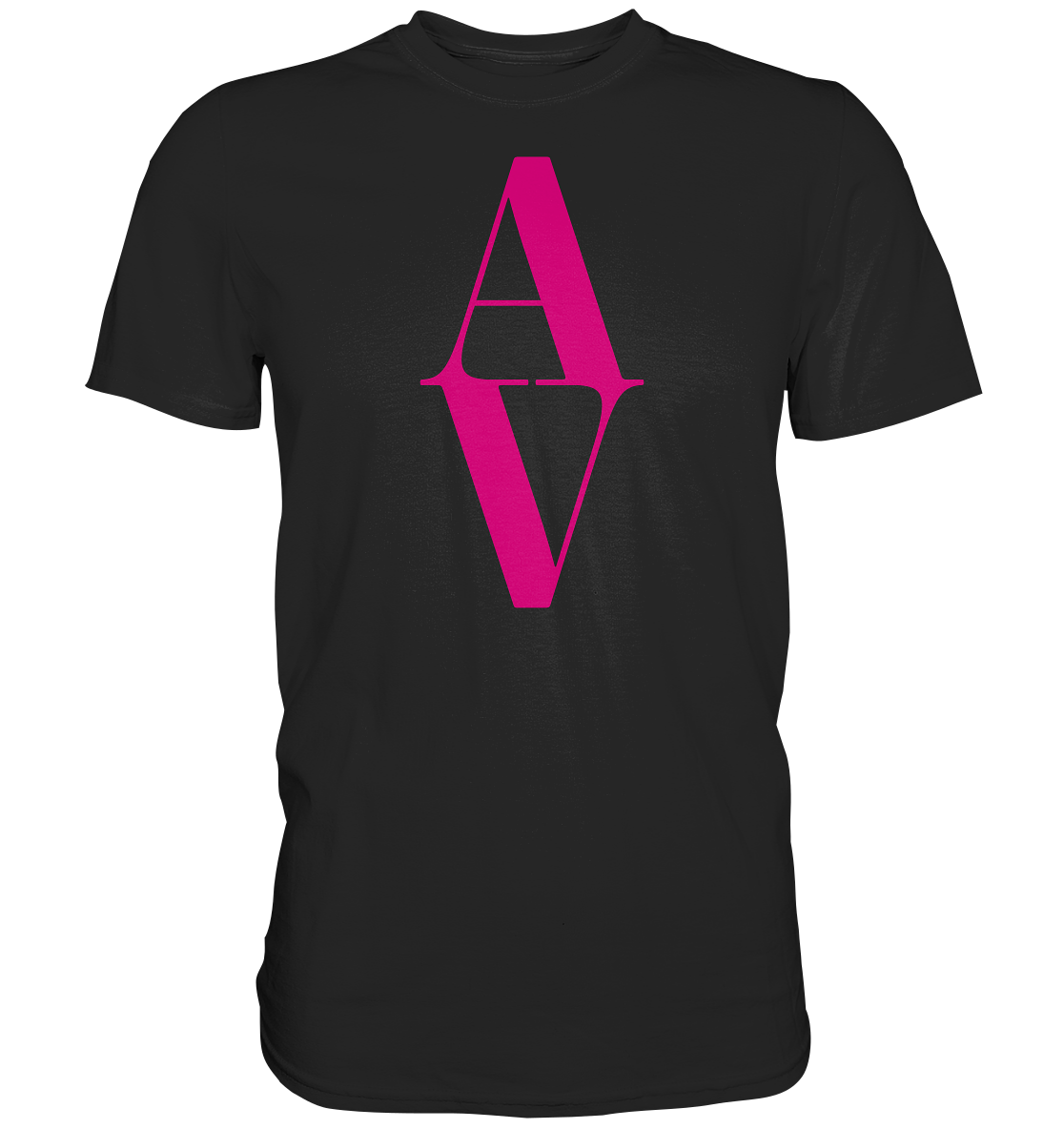 AV / Premium Unisex Tshirt with Pink AV Logo