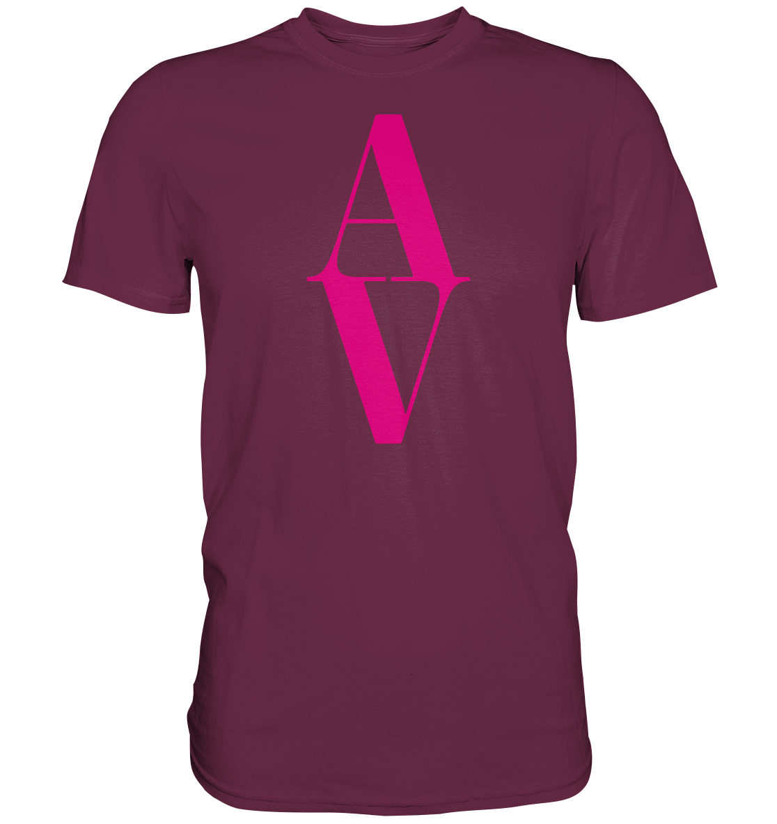 AV / Premium Unisex Tshirt with Pink AV Logo